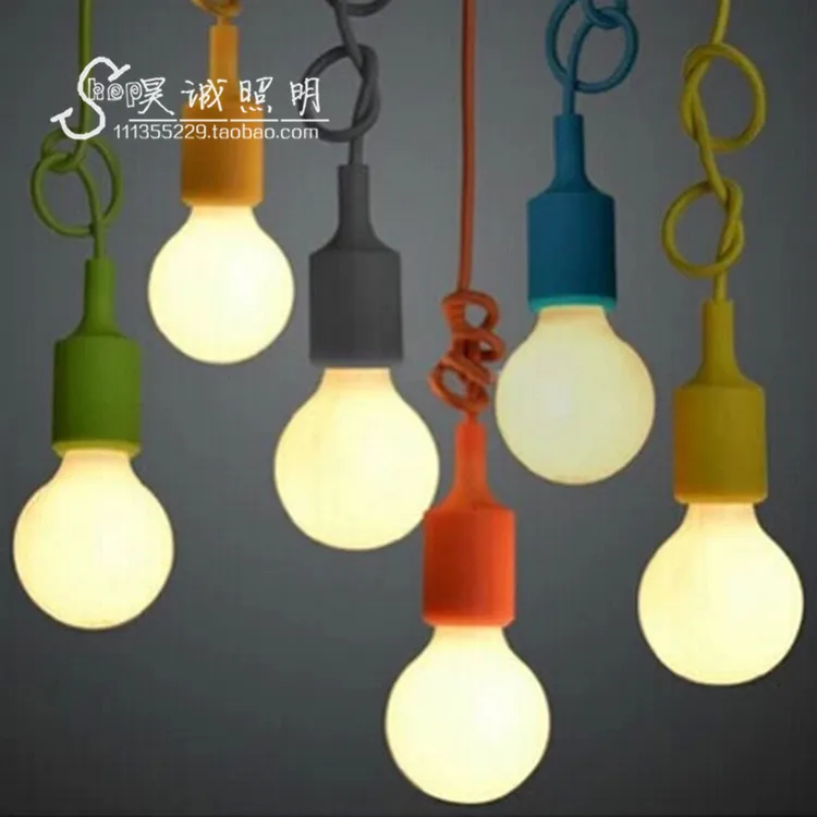 Магазин одежды цветная маленькая Подвесная лампа с одной головкой для кафе зала