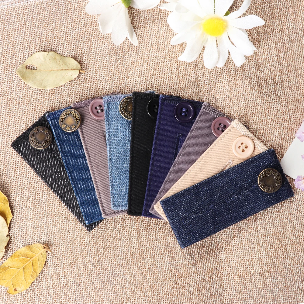 

Hot Unisex Waist Band Pant Extender Belt Tight Trousers Jeans Skirts Maternity Button Hooks Washable Gadgets Garment Accessories