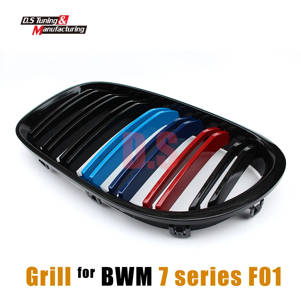 F01 2 планка Передняя гоночная решетка сетки для почек BMW F02 F03 F04 7 серии 2010 2015 4