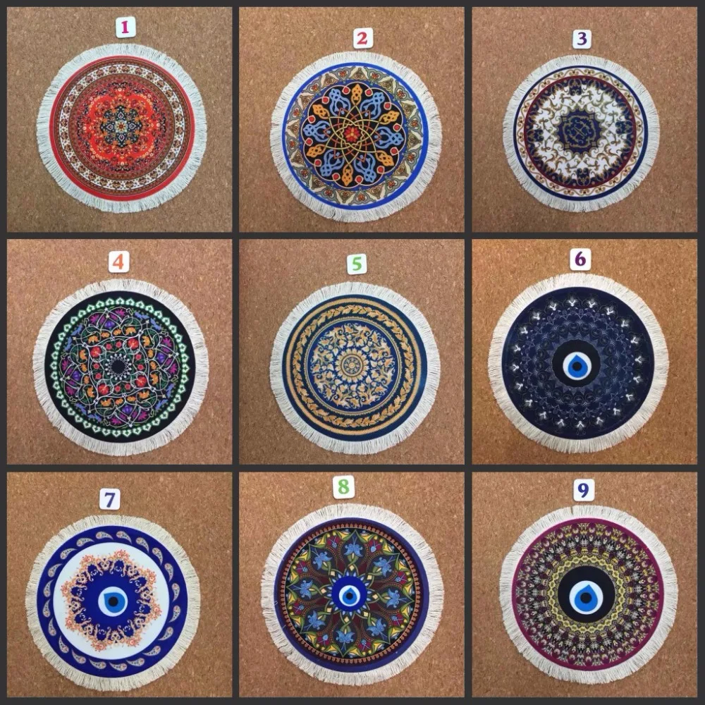 Mairuige круглый коврик для мыши персидский ковер Стиль Мягкие игровые компьютерные