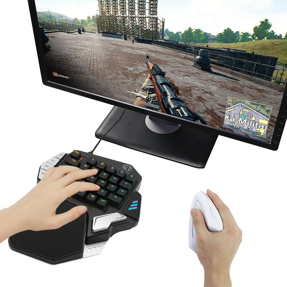 Delux Gamer Gaming T9X механическая клавиатура мышь комбинированная профессиональная Одноручная проводная клавиатура с M618 Plus RGB вертикальная мышь