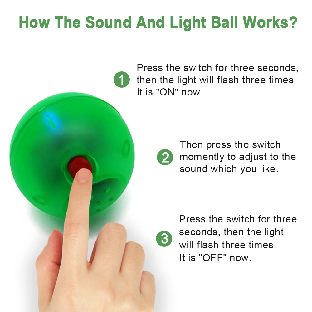 Игрушка для кошек интерактивный светодиод светится со звуком погоня за прыжком