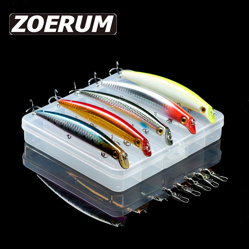 

5pcs Wobbler Sets Lures For Bass Fishing Lure Bait Saltwater Trout Popper 12.5cm 14g Lures Fishing Floating Wobbler Pesca Set