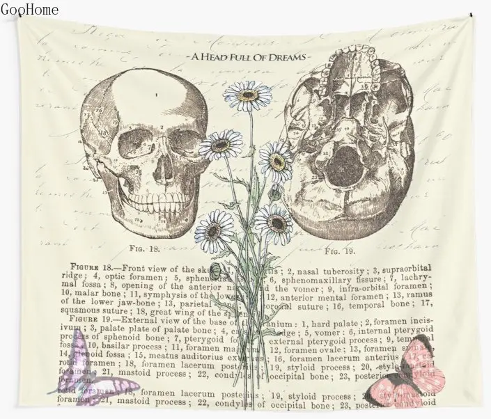 

A head full of dreams Wall Tapestry Cover Beach Towel Throw Blanket Picnic Yoga Mat Home Decoration