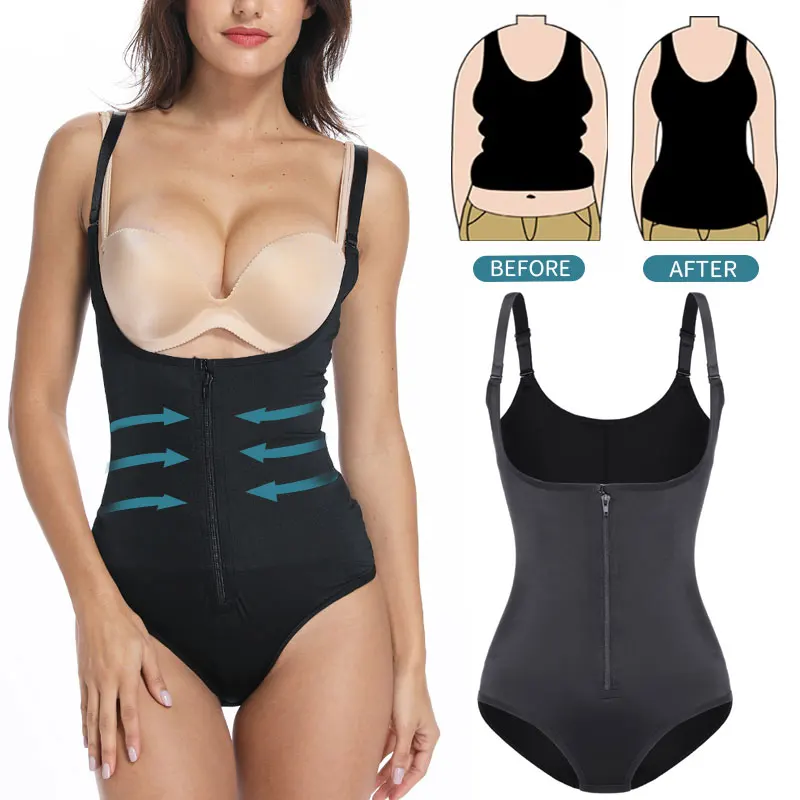 

Full Body Shaper Waist Trainer Bodysuit Shapewear Women Abdomen Shapers Tummy Control Slimming Sheath Seamless Slim Corset Tops