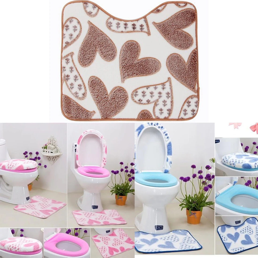 

Двухкомпонентная ткань для одежды, дешевая мягкая флисовая подкладка для унитаза из кораллового флиса, чехол для сиденья, теплый, чистый, мо...