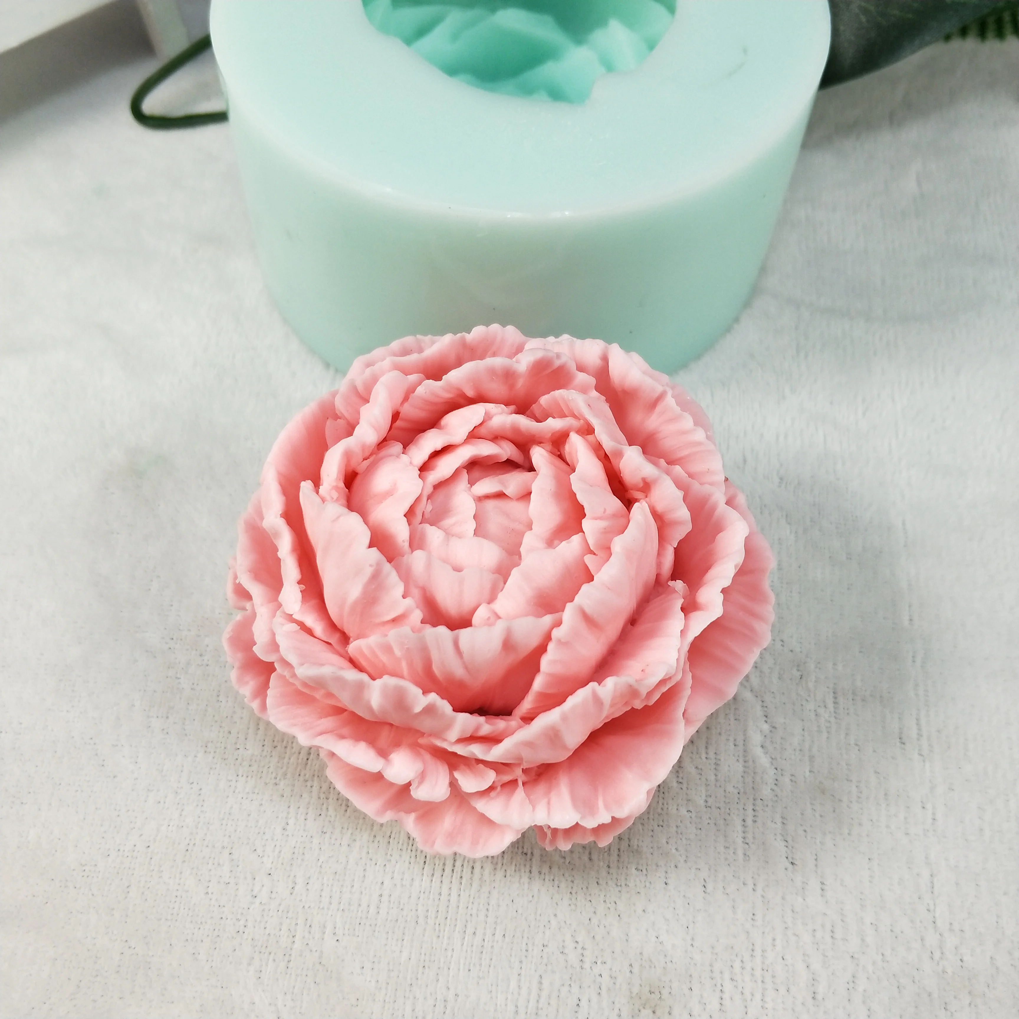 HC0209 PRZY Peony Flowers Soap Molds Mold Silicone Peony Flower Molds Bouquet Making Clay Resin Gypsum Chocolate Candle Candy