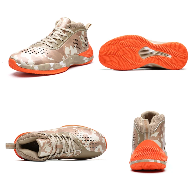 

Men's Basketball Sneakers High Top Basketball Shoes Outdoor Anti-skid Basketball Combat Boots for Men Professional Trains Shoes