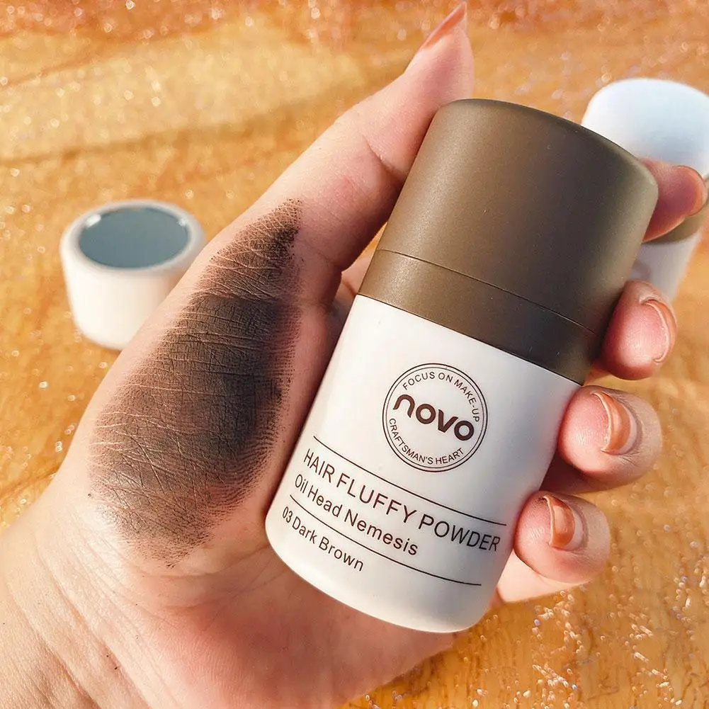 

Hair Shadow Powder Fluffy Hair Oil Control Repair Hairline Loose Powder Hair Concealer Natural Coverage Soft Hair Care With Puff
