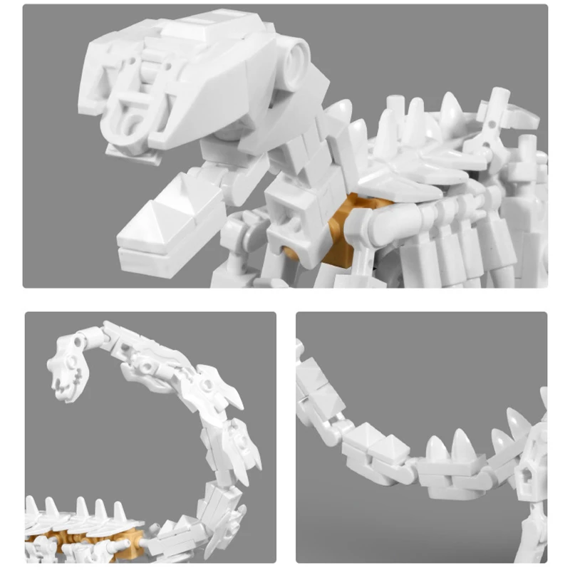 4 шт./компл. Юрского периода 3D Динозавры ископаемые каркасы модель строительные