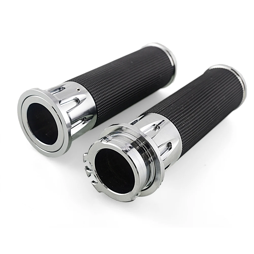 Универсальные Серебристые ручки для мотоцикла 1 дюйм 25 мм Мотоциклов Harley Honda Suzuki