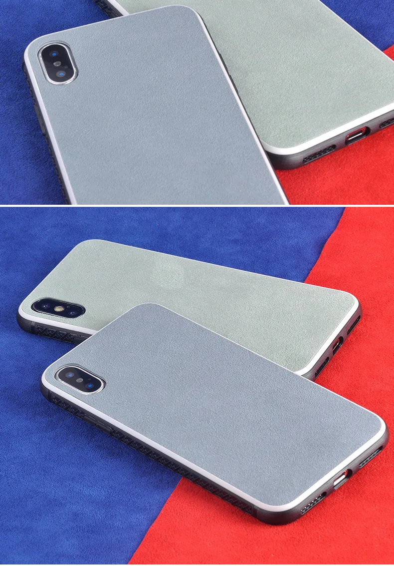 Итальянский тканевый чехол для iPhone X XS 11 Pro MAX, чехол для мобильного телефона с белой каймой, несколько цветов, флип-чехол с мехом, подходит для 6, 6s, 7, 8 Plus