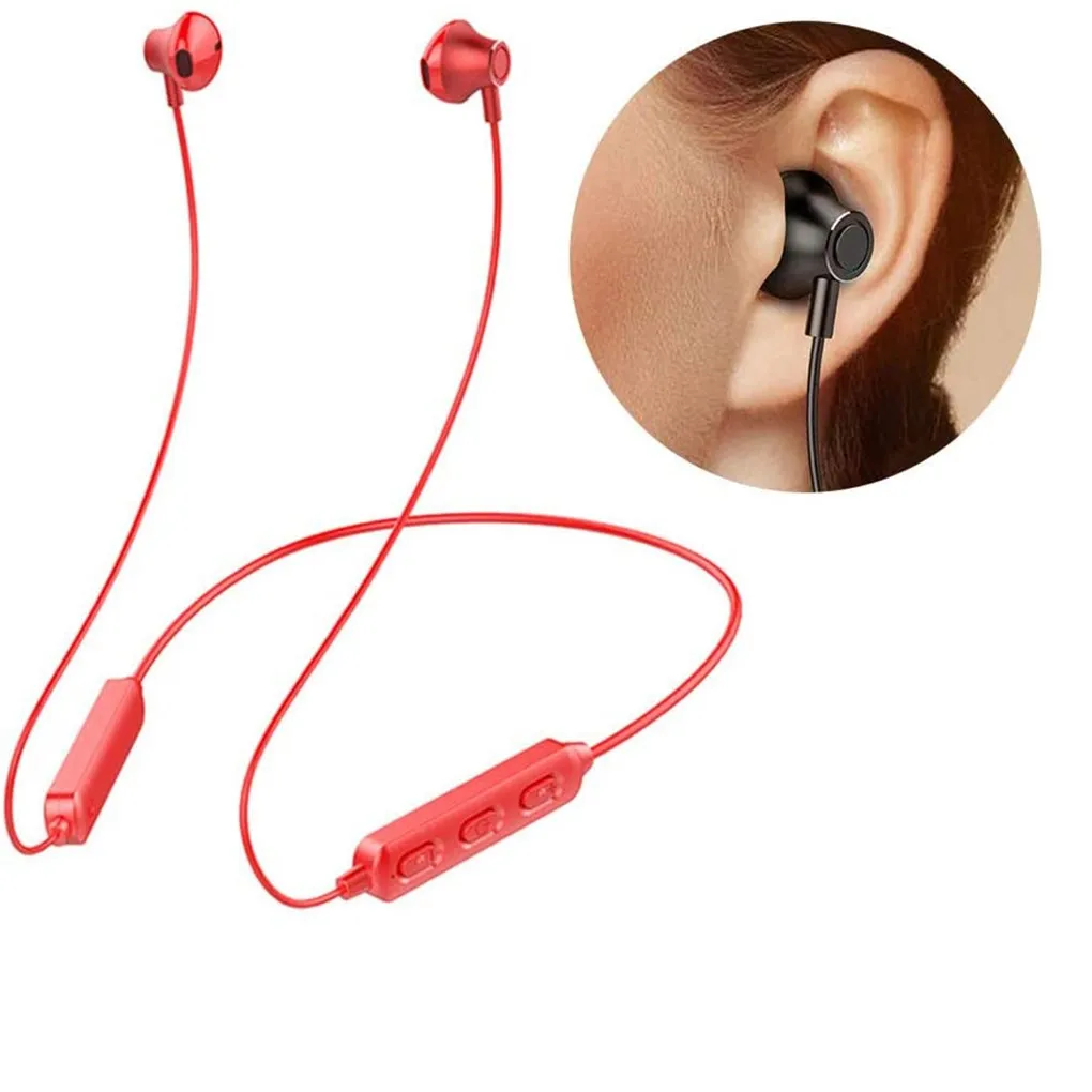 Новые беспроводные наушники Bluetooth 5 0 Спортивная стереогарнитура с шейным ободом