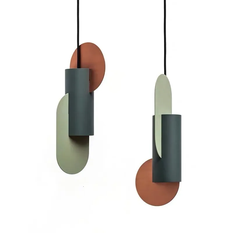 

Postmodern Individual Coloured Tieyi Chandelier Designer Office Clothing Store Model Room Restaurant Small Chandelier