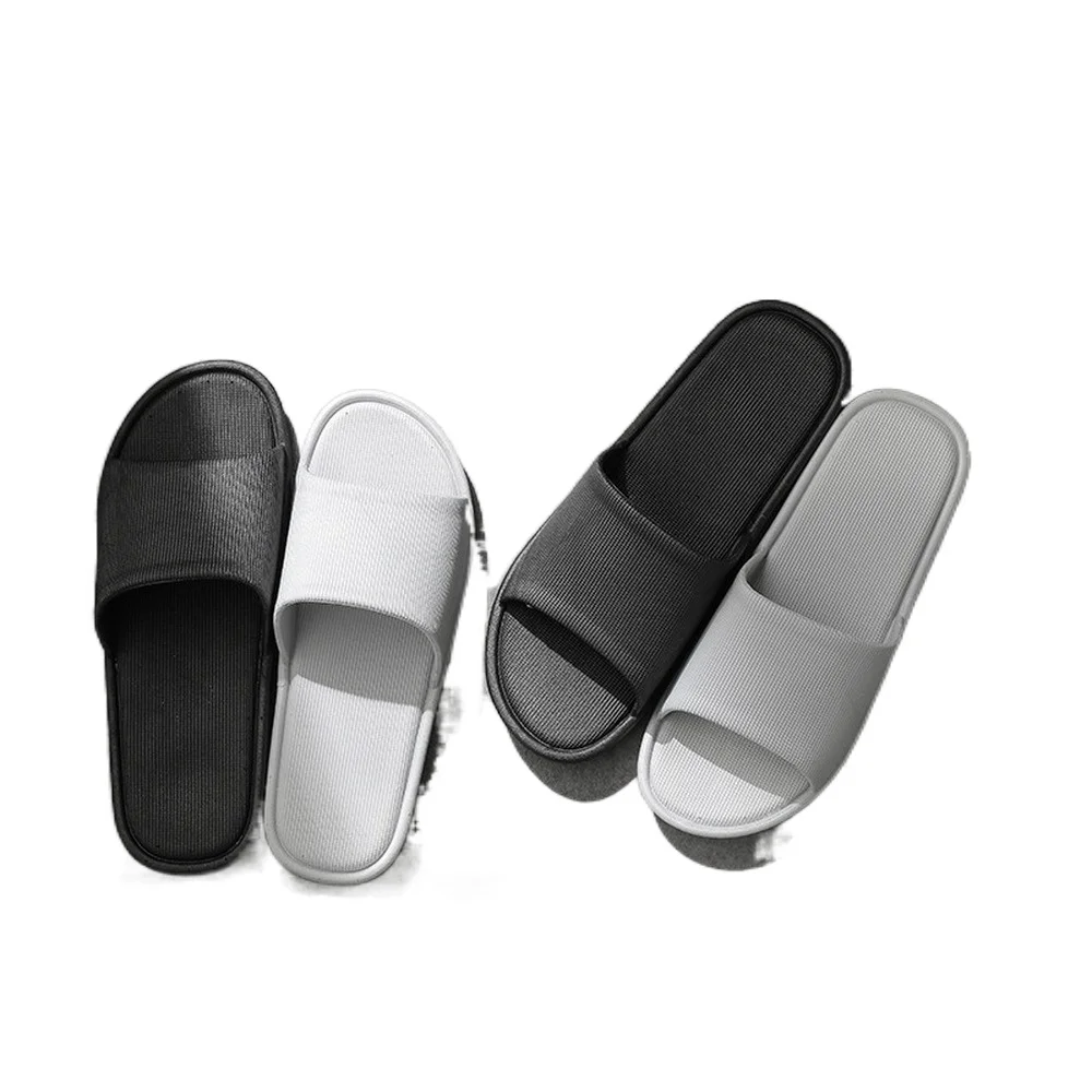 Мужские домашние Нескользящие шлепанцы для дома мягкая подошва ванной летние