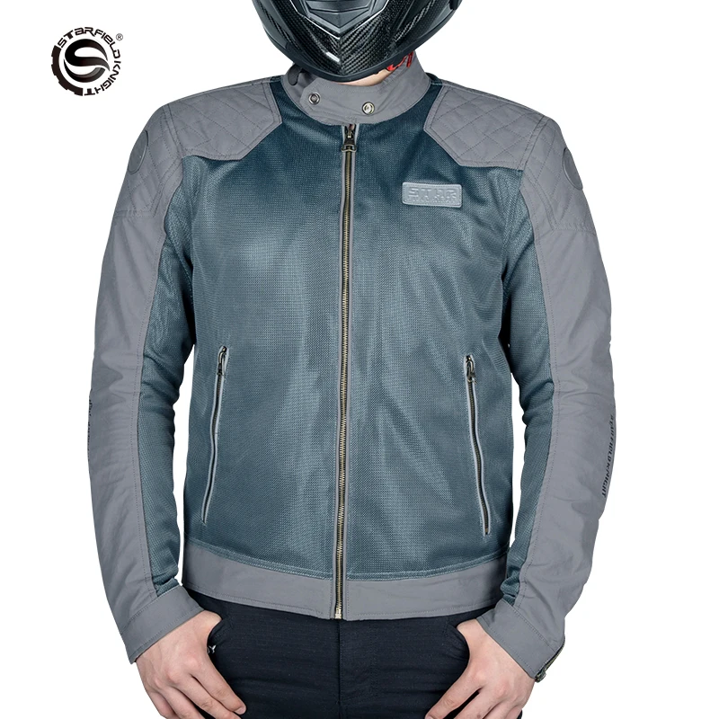 

Motocross Protective Jacket Breathable Men Women Motorcycle Jacket Waterproof Reflective Riding Armor Coat Black Armor Clothing