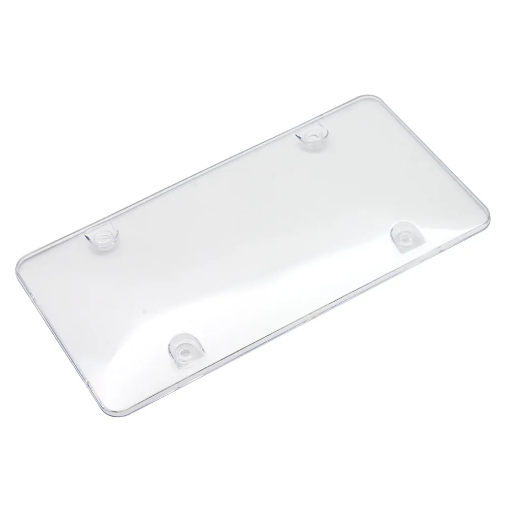 Transparent color Рамка номерного знака Дымчатая Прозрачная крышка номерного знака Рамка щит тонированная пузырчатая плоская Автомобильная - Цвет: Transparent color