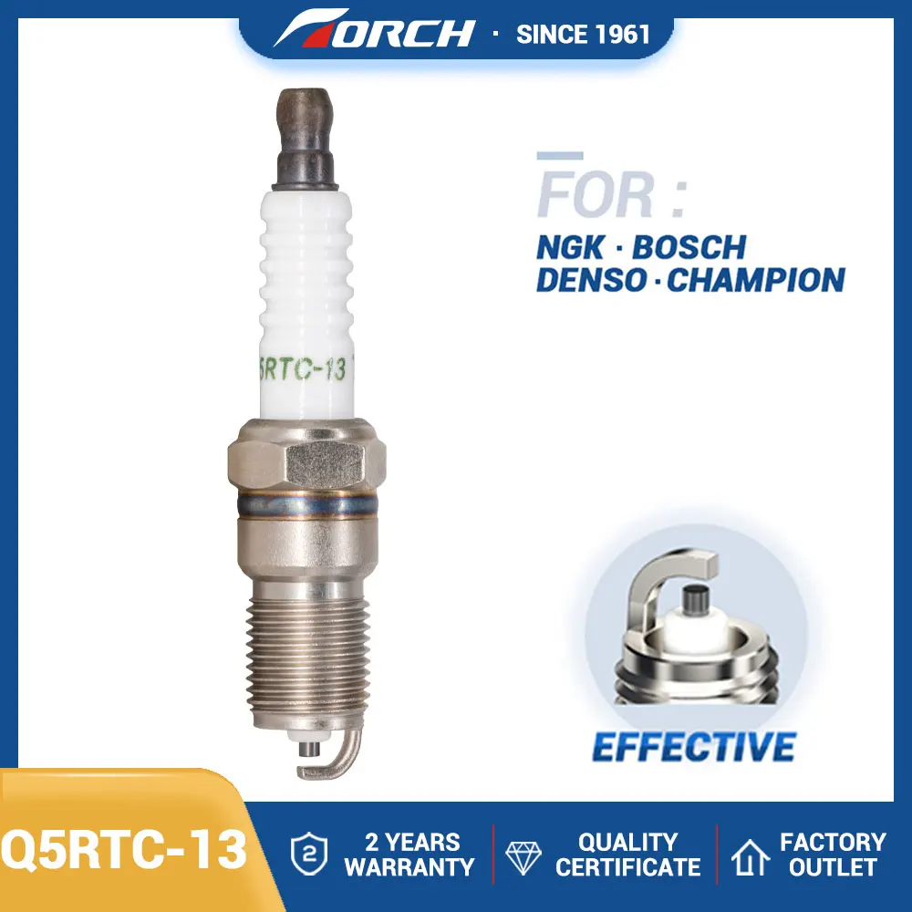 

Candle Replacement for Denso T16VR-U10 Spark Plug Torch Q5RTC-13 for Ford 1219309 for Ford YN2F-12405A2A