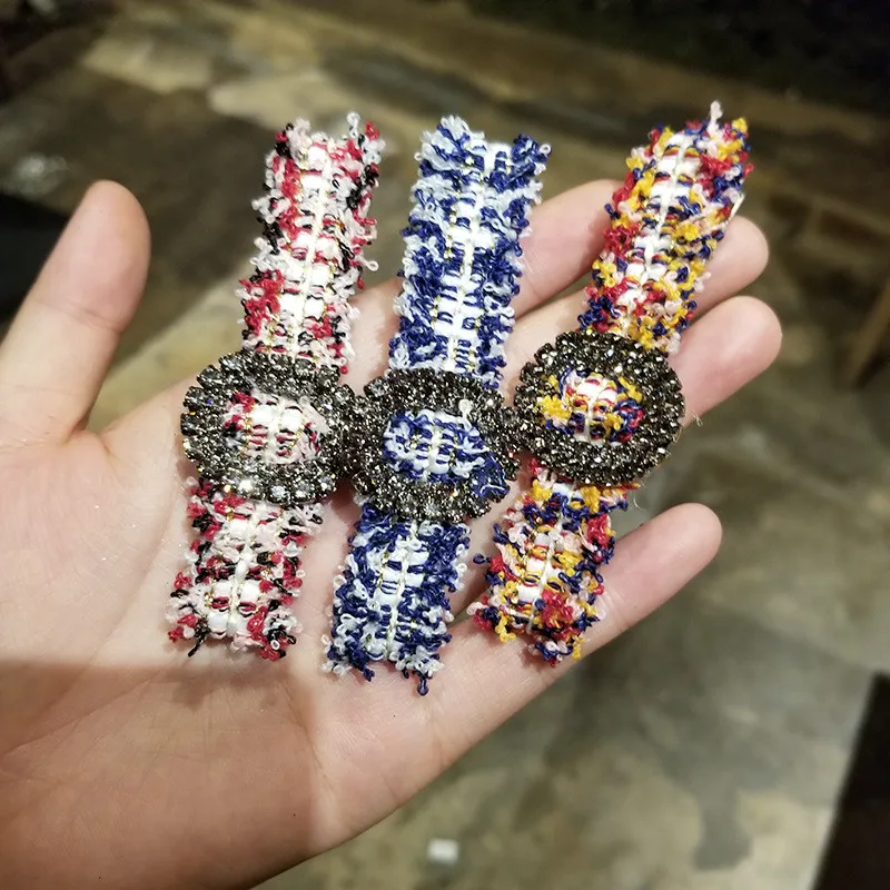 Заколка для волос женщин и девушек в клетку крокодил Шпилька с бантом