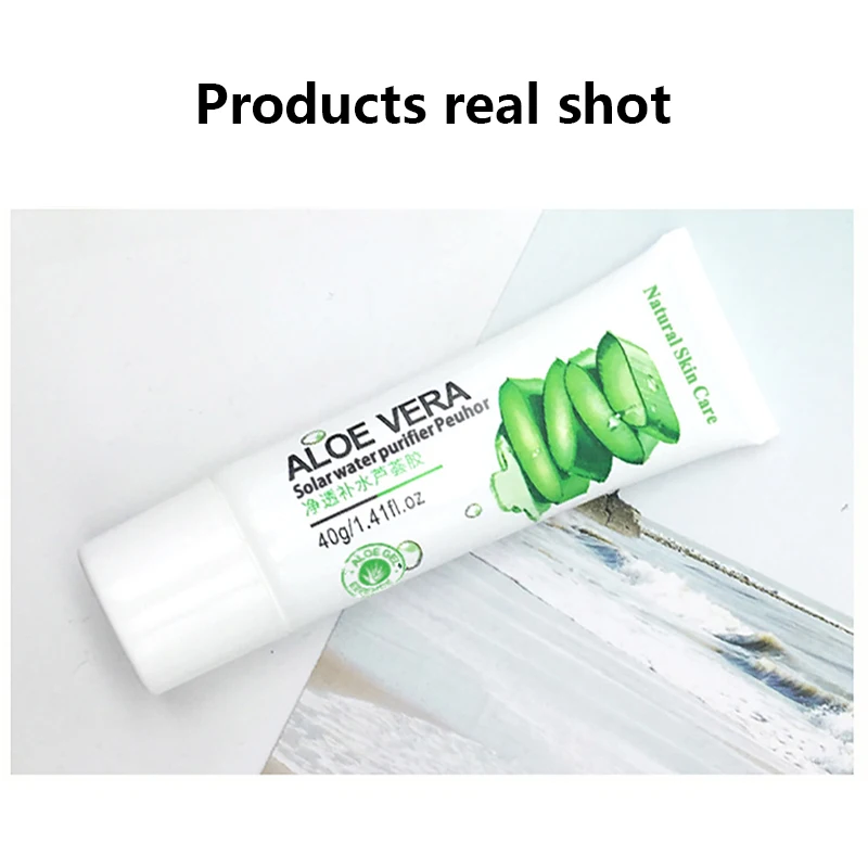 1 шт. натуральный алоэ вера Гладкий гель от Акне Отбеливающий Крем для лица всех