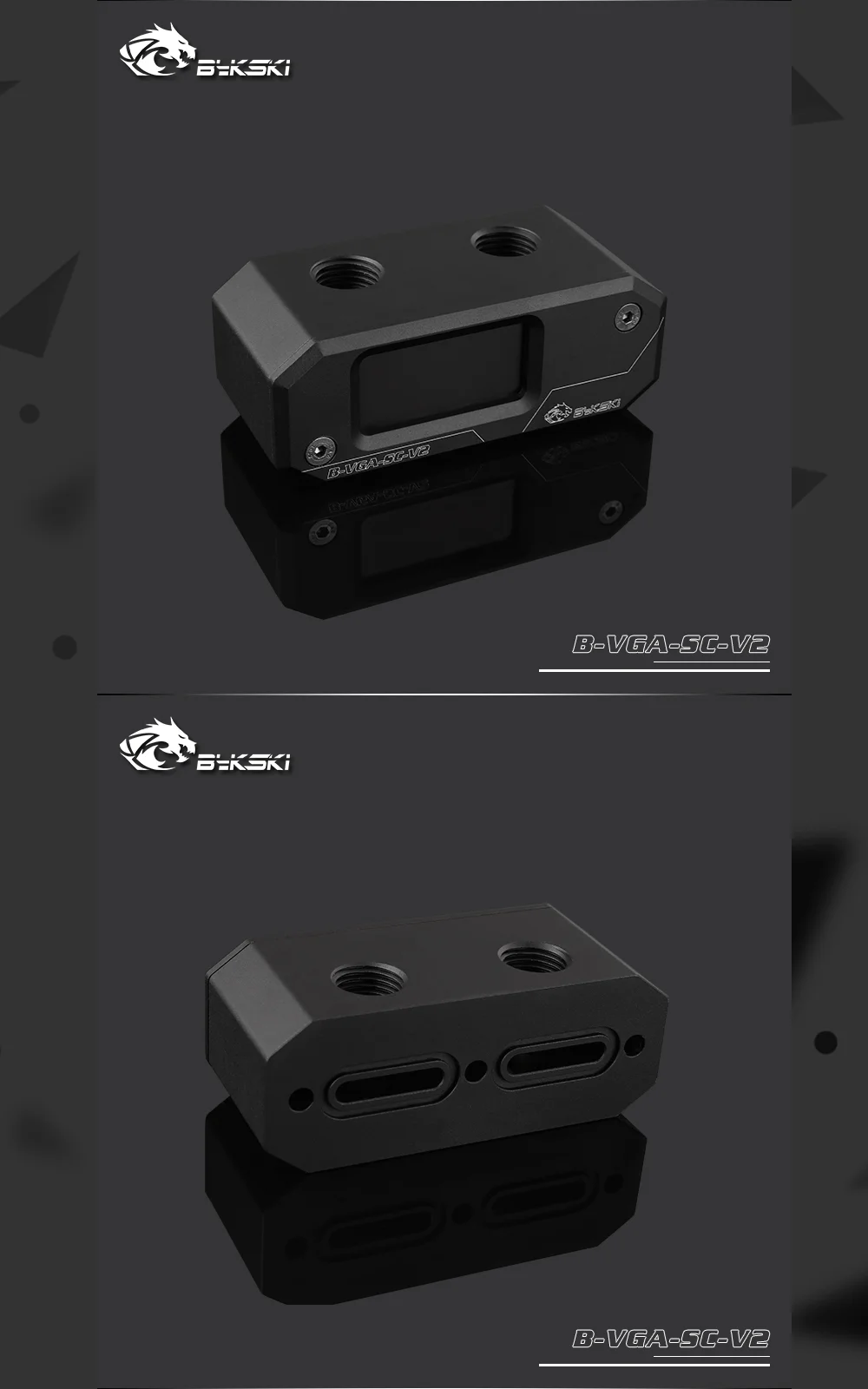 Bykski B-VGA-SC-V2, Bykski's GPU Блок мост цифровой дисплей термометр Замена модули, для Bykski's GPU блоки