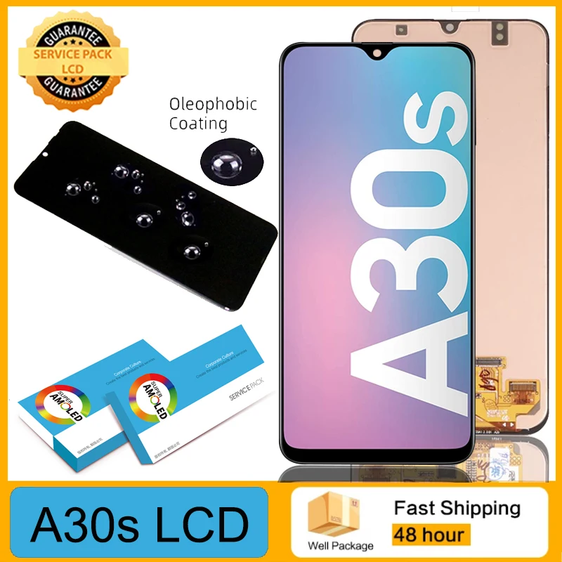 100% Оригинальный 6 4 ''Super AMOLED для Samsung Galaxy A30s A307F A307 A307FN ЖК дисплей сенсорный экран