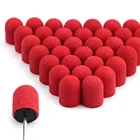 Колпачки для маникюра и педикюра 20 шт., красные насадки для ногтей 10*1513*19, фрезы для маникюра и педикюра, пилки для полировки омертвевшей кожи