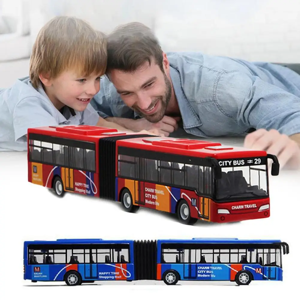 

Double-section Bus Alloy Toy With Pull Back, Camouflage Appearance D2H5