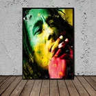 Настенная картина Боб Марли, принт на холсте, масляная живопись