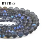 BTFBES натуральный матовый камень темно-синие Бусины Из Лабрадорита 6, 8, 10 мм, круглые бусины-разделители, свободные бусины, бриллианты, мужской браслет 15 дюймов
