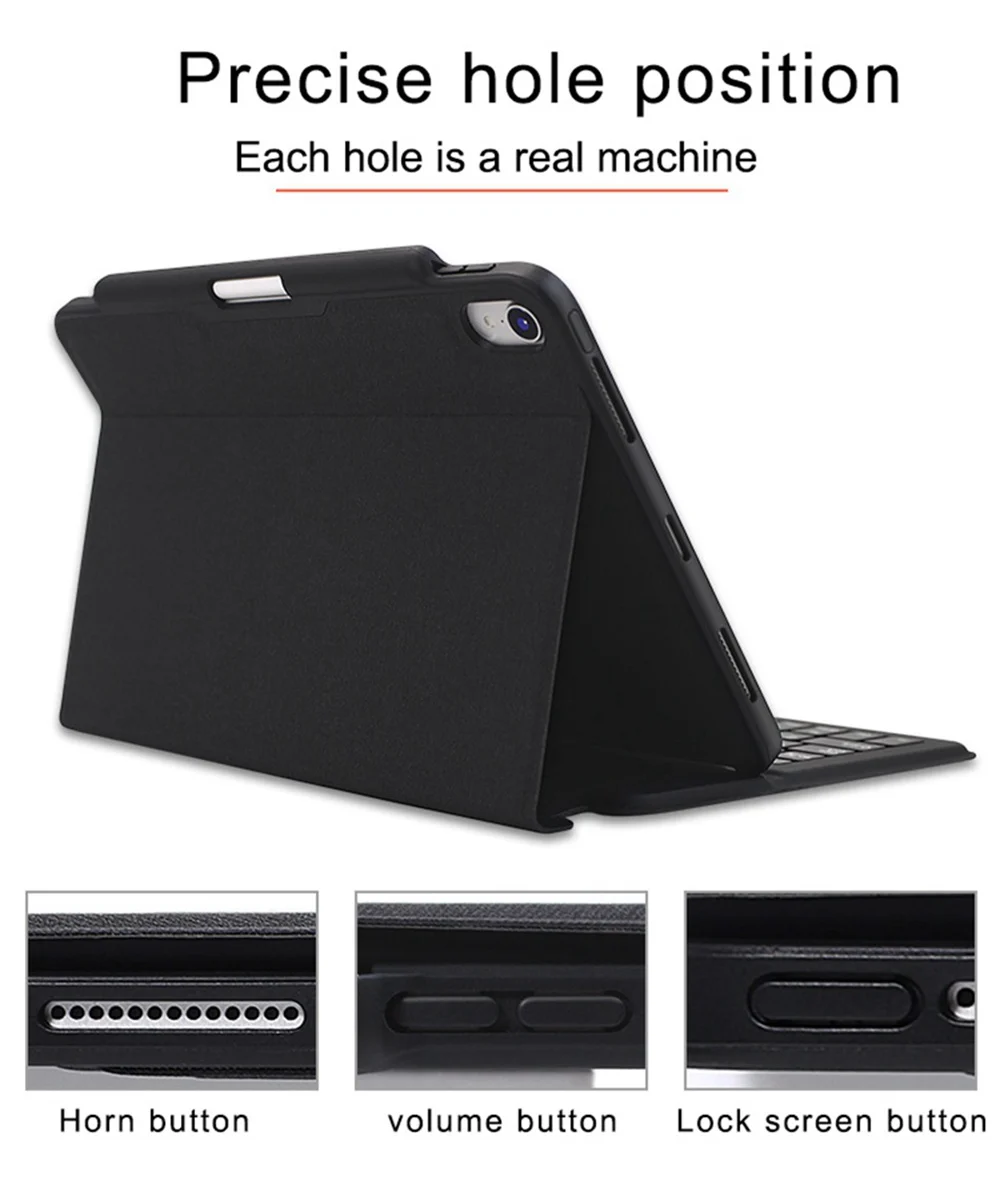 Бизнес для iPad Pro 11 чехол-клавиатура Smart Ultra Slim из искусственной кожи чехол-книжка для iPad Pro 11 дюймов 1" с карандашом