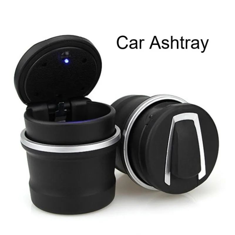 car Ash Tray Ashtray Storage Cup With LED FOR subaru forester vw t5 seat leon 2 nissan nv200 peugeot 3008 Accessories | Автомобили и