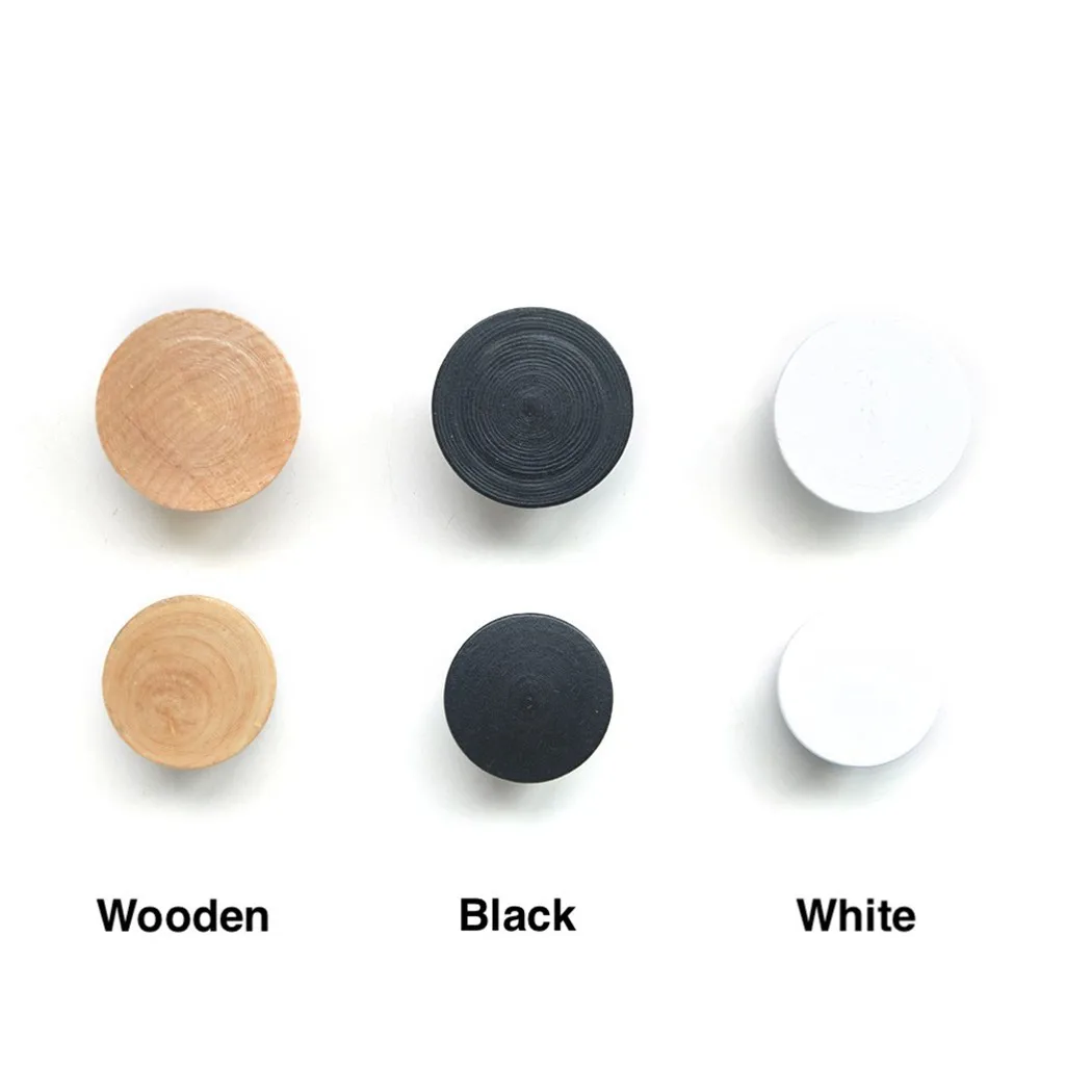 

Solid Wood Creative Magnetic Key Hook Wooden Wall Hanging Free Punching Wall Porch Strong Magnet Sticky Hook