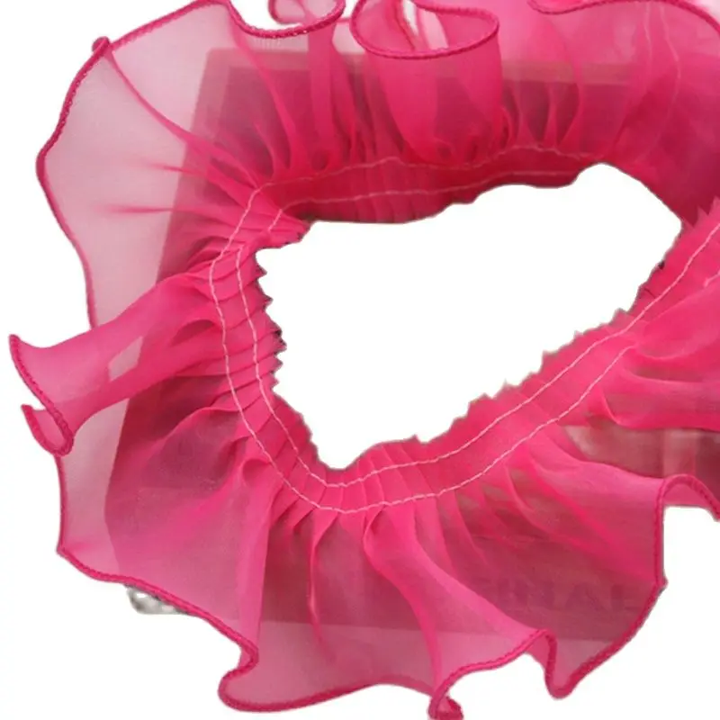 1 м новейшее кружево Высокое качество тюль ткань 8 см гипюр шифон отделка воротник