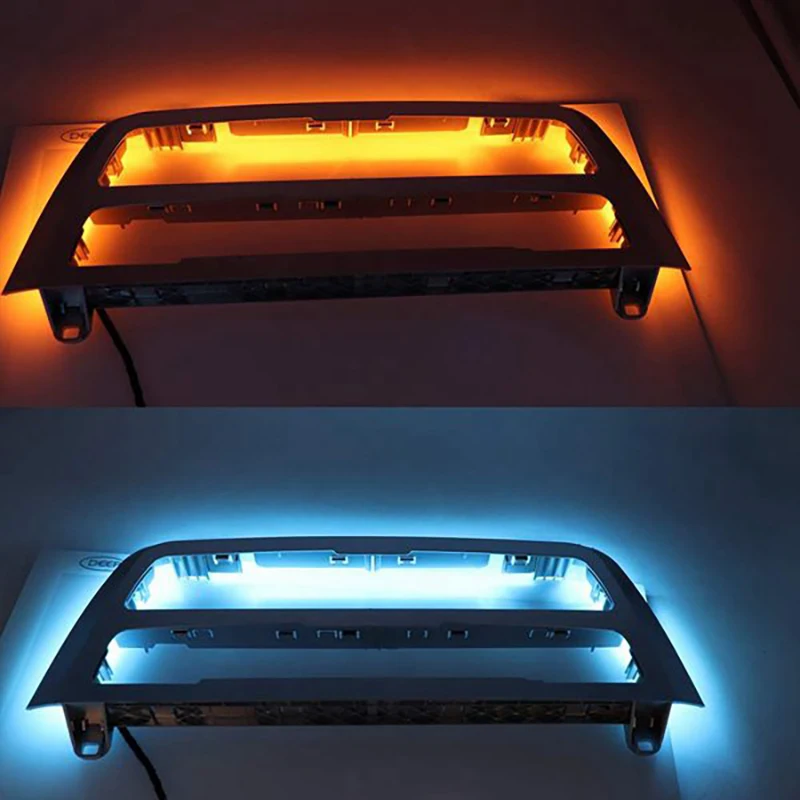 

Chrome A/C Radio Panel LED Ambient Light Interior Door Ambient Light Strip for-BMW 3 Series F30 F31 2012-2018