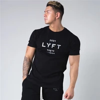 summer new limited logo tokyo london t shirt men casual gym running t shirt cotton bodybuilding fitness tee tops 6 color 2021