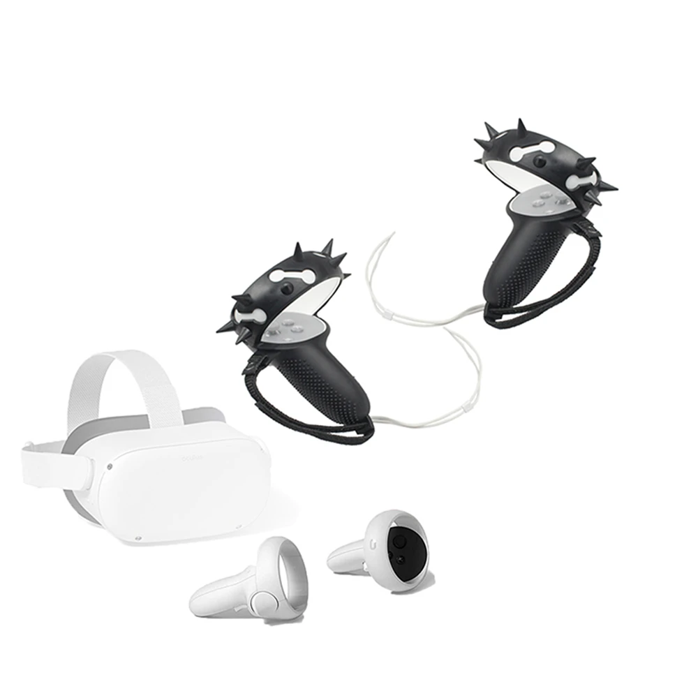 

Силиконовый защитный чехол для контроллера Oculus quest 2 VR, нескользящая ручка, мягкое покрытие кожи защитные аксессуары