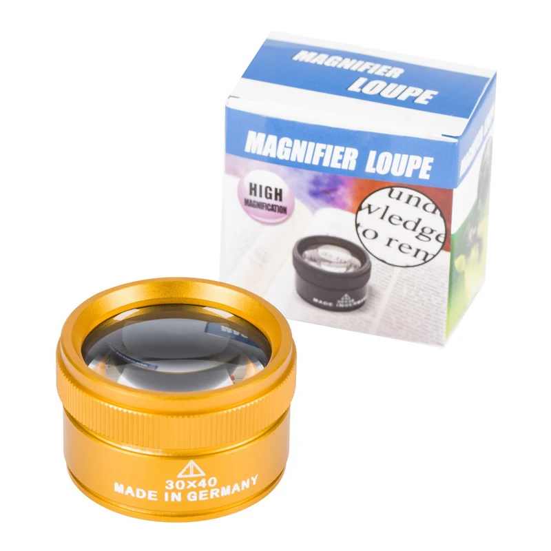 Лупа 30x для часовщика измерительная 40 мм ремонта часов увеличительное стекло