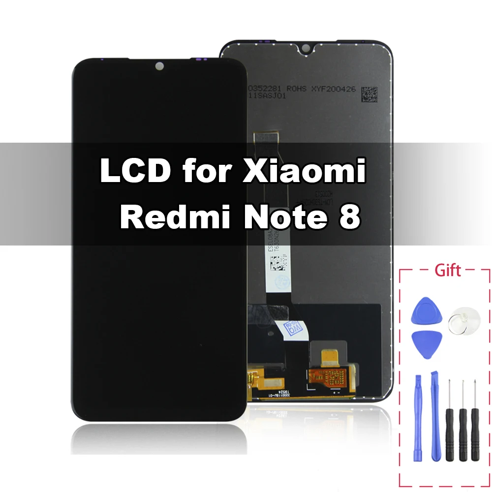100% протестированный ЖК экран для Xiaomi Redmi Note 8 сменный дисплей Note8 сенсорный