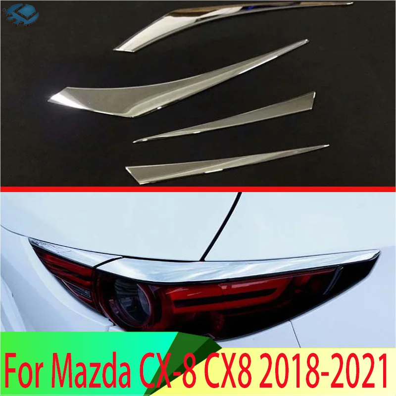 

Накладка на заднюю фару для Mazda CX-8 CX8 2018-2021 ABS Chrome