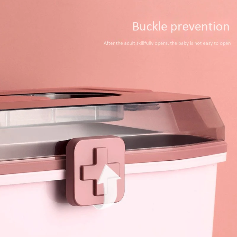 

Portable Storage Medicine Box Plastic Thickened Double-Layer Home Kit First Aid Kit Portable Medicine Box