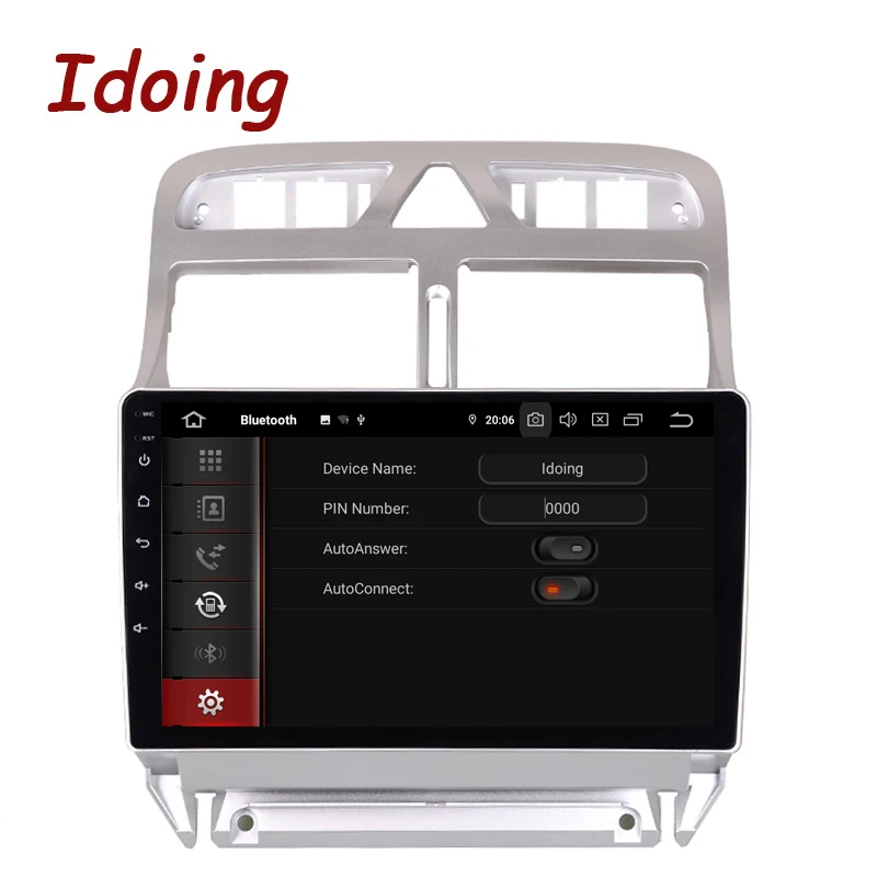 Idoing Автомобильный мультимедийный плеер экран 9 дюймов Android 307 307CC 307SW 2002 2013 4 Гб + 64
