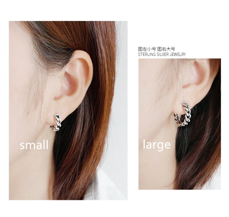 Женские и мужские серебряные серьги изящные минималистичные широкополая серьга