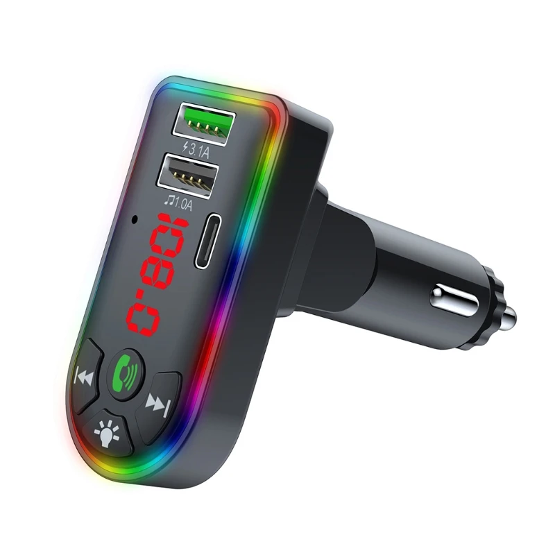 

Mini Music Player for Car Hands-Free Call Receiver DC5V Dual USB Phone Charger