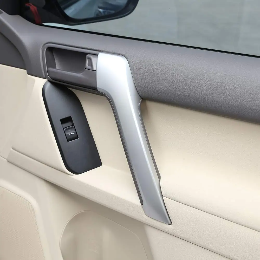 4 шт. интерьер АБС-системы автомобиля дверная ручка рамка Накладка для Toyota Land Cruiser