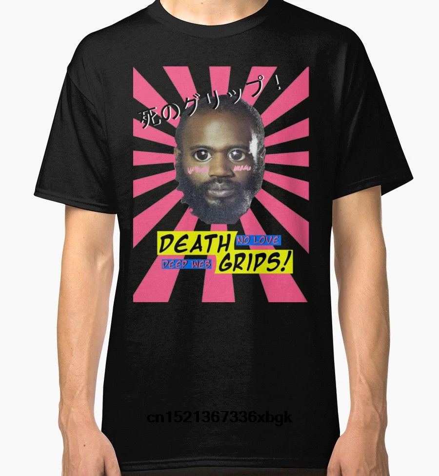 Черная футболка с надписью &quotDeath Grips No Love Desu Web&quot одежда топы модные хипстерские