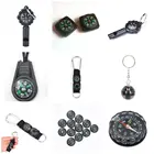 Карманный мини-Компас для походов, кемпинга, 16 стилей