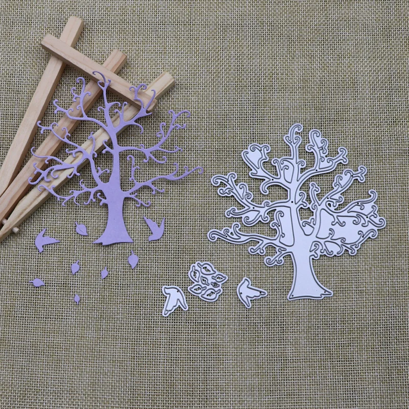 

Tree Bird Frame Stamps Metal Cutting Dies Stencils For DIY Scrapbooking Decorative Embossing Handcraft Die Cutting Template