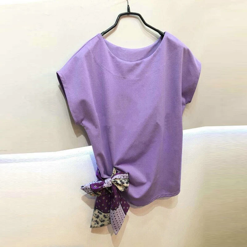 Летние женские футболки для топов однотонные белые черные синие цвета футболка с