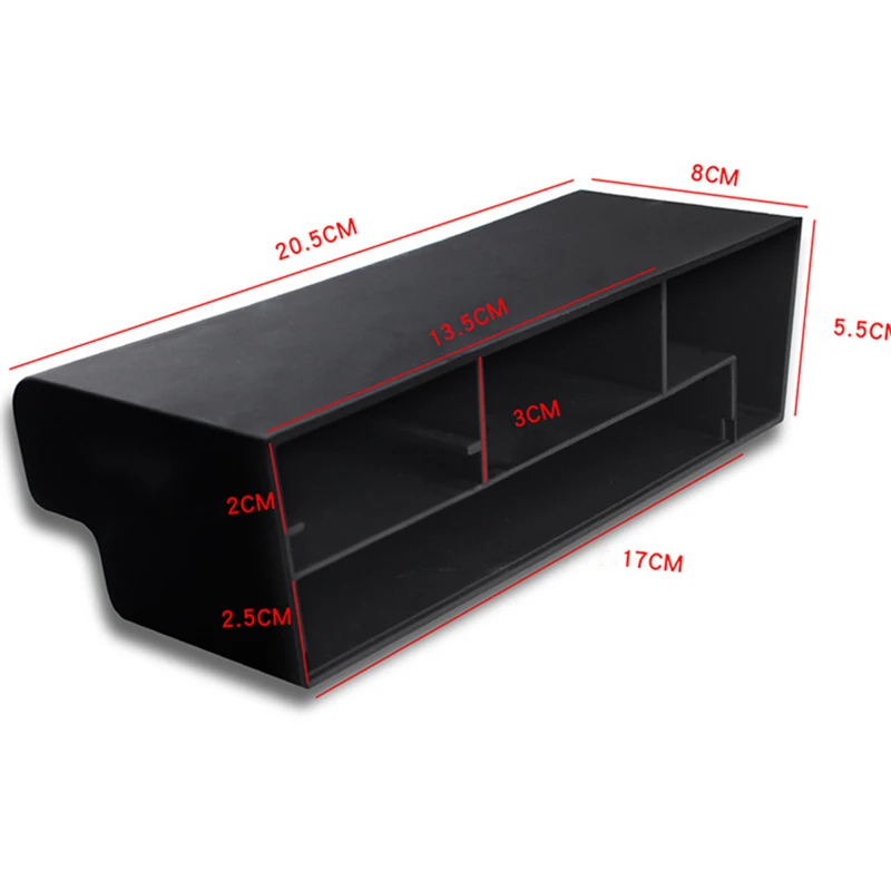 

Car Armrest Water Cup Storage Box Central Passenger Seat Glove Box for Skoda Kodiaq GT 2017-2019